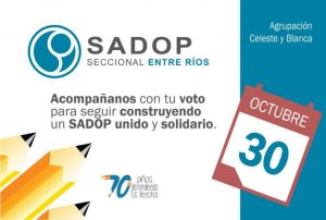 Lee más sobre el artículo El 30 de Octubre SADOP elige sus representantes